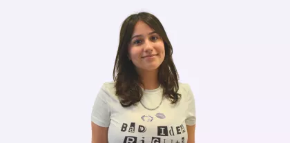Sara Martín, estudiant en pràctiques a comunicació